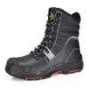 Steel Toe Winter Safety Boots with Warm Lamb Fur Lined H-9439