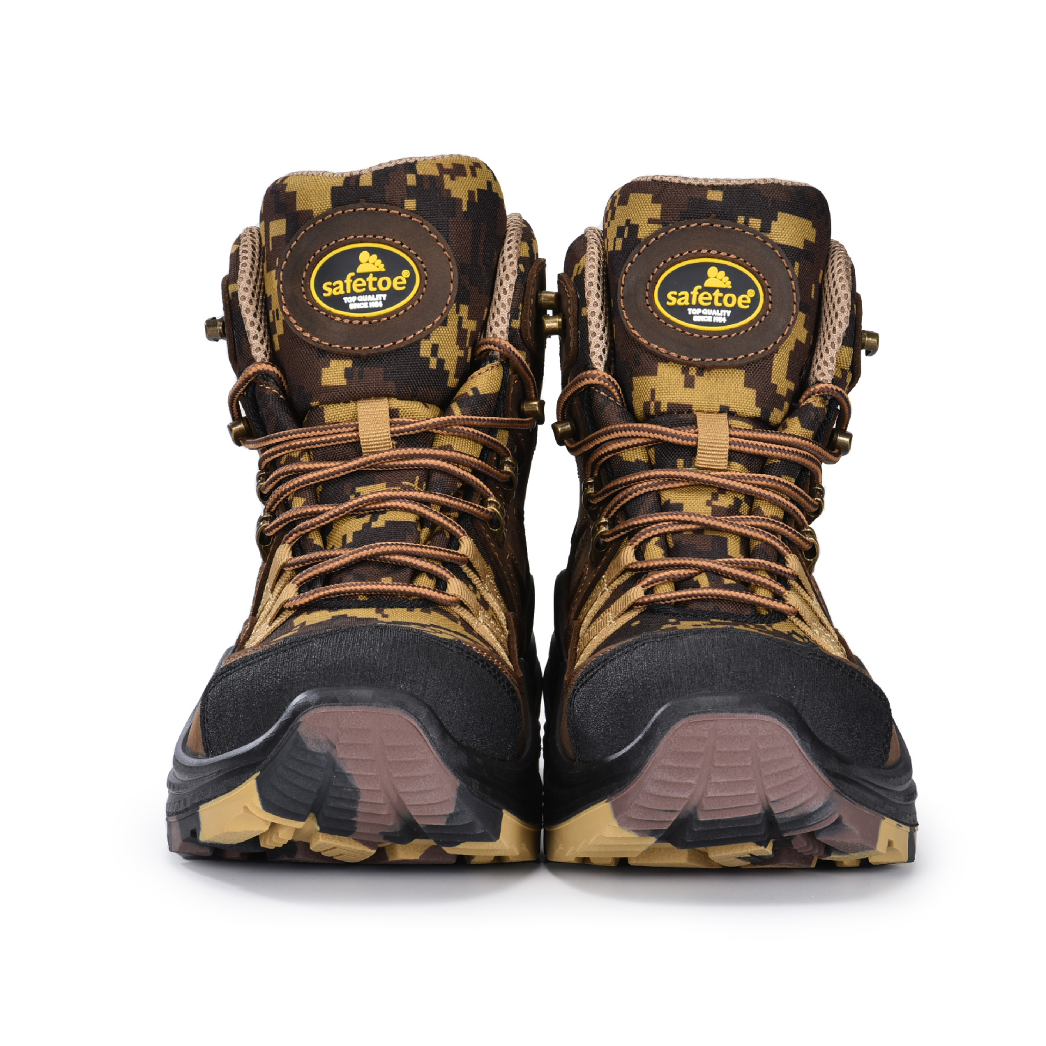 Camouflage Design Heat & Acid Resistant Metal Free Safety Boots M-855
