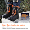 Waterproof Steel Toe Logger Style Work Boots for Men LMZ9051088 