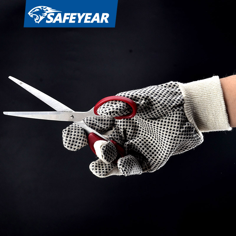 PVC Dotted Protective Work Gloves FL-5519A