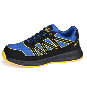 Light Weight & Breathable Nylon Fabric Safety Shoes L-7537 Blue