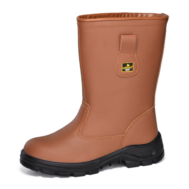 Buliders Safety Boots with Steel Toe CE Approved Brown Safety Shoes-H-9430 Brown