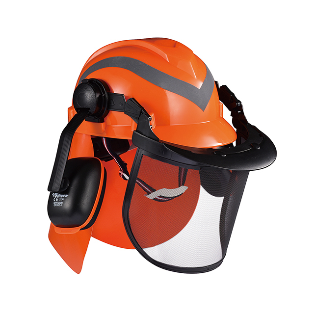 Forest Helmets With Face Shield M-5009 Orange