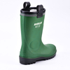Fur Lining Rain Boots W-6037 Green Low