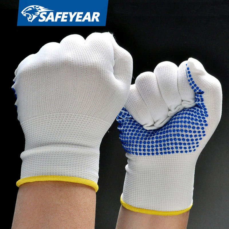 PVC Dots Industrial Work Gloves FL-6011