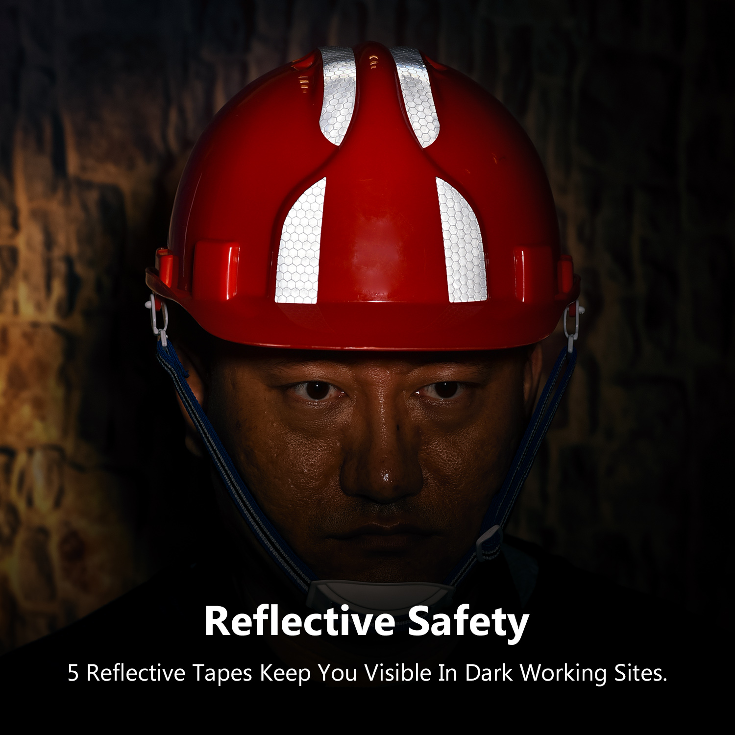 Red Safety Helmet for Construction W-036