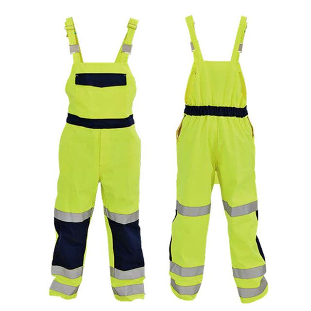 Yellow Bib Overalls Safety Workwear G-3036