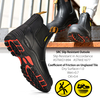 Ready Stock Black Leather Safety Boots for Men And Women M-8025NBK