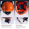 Safety Helmets & Face Shield & Earmuff M-5009 Red
