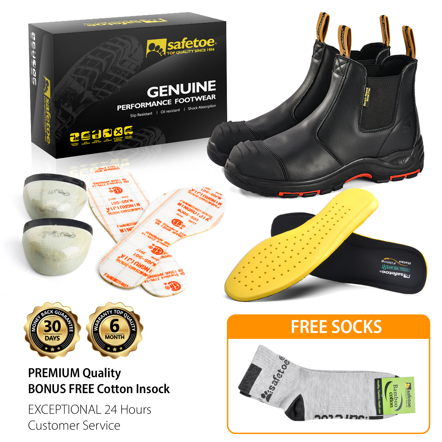 Site Waterproof Composite Toe Cap safety boots