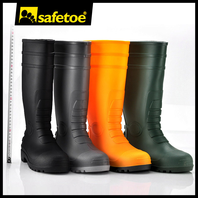 Steel Toe Men Rain Boots W-6038 