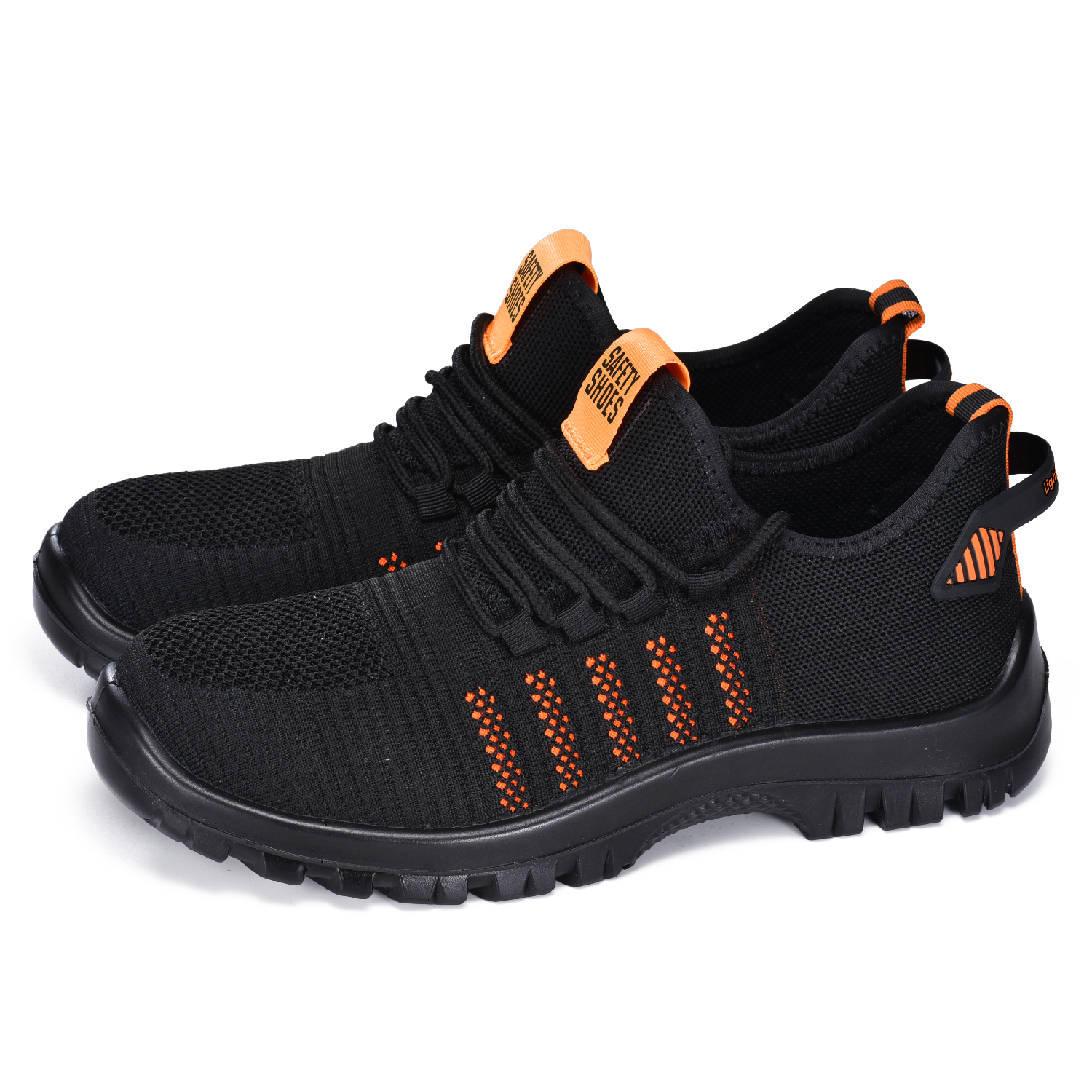 Light Weight & Breathable Summer Slip on Worker Shoes L-7540 Orange