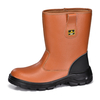CE Approved Steel Toe Builders Safety Boots H-9430 Brown
