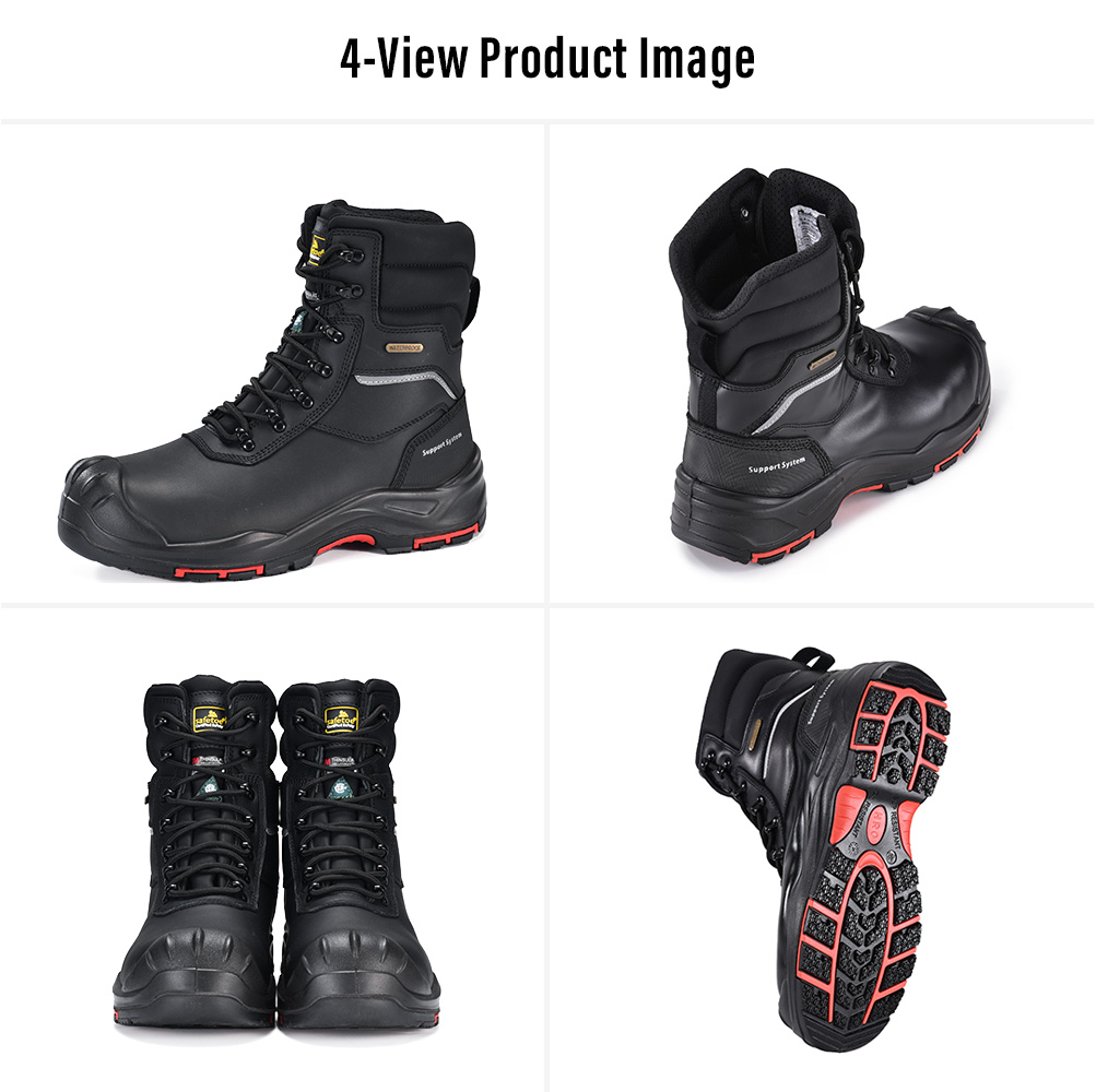 H-9552BK CSA Winter Safety Boots Multi-View H-9552BK CSA Certified Waterproof 3M Insulated Composite Toe Work Boots Multi-View