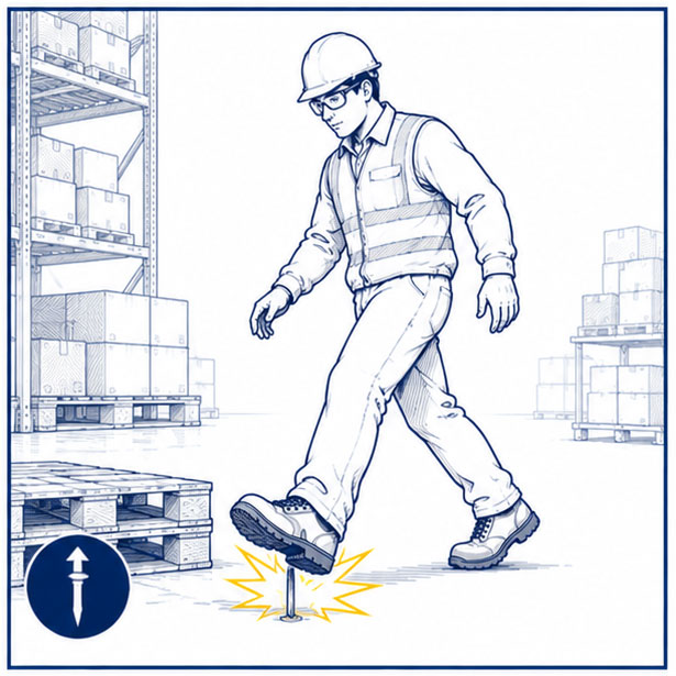 Warehousing & Logistics Sharp Objects & Puncture Hazards Warehousing & Logistics Sharp Objects & Puncture Hazards
