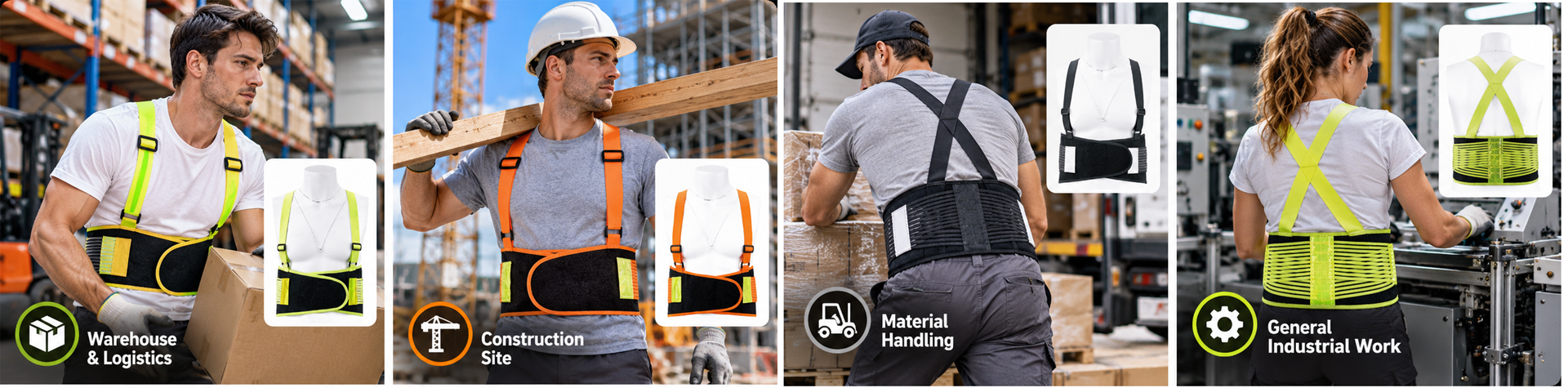Back Support Belts for Industrial Work Safeyear back support belt for warehouse construction and material handling work