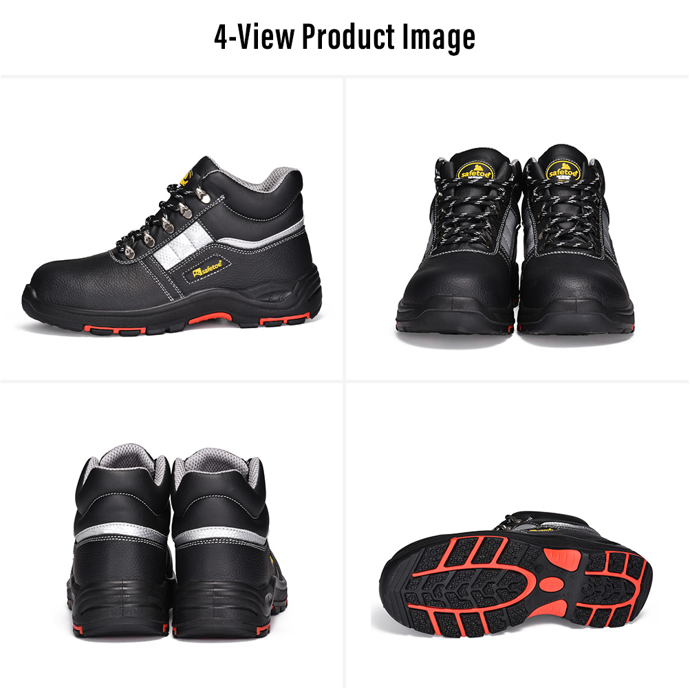 M-8027PRST Premium Industrial Safety Shoes Multi-View M-8027PRST Steel Toe Industrial Safety Shoes with Heat-Resistant PU/Rubber Sole Multi-View