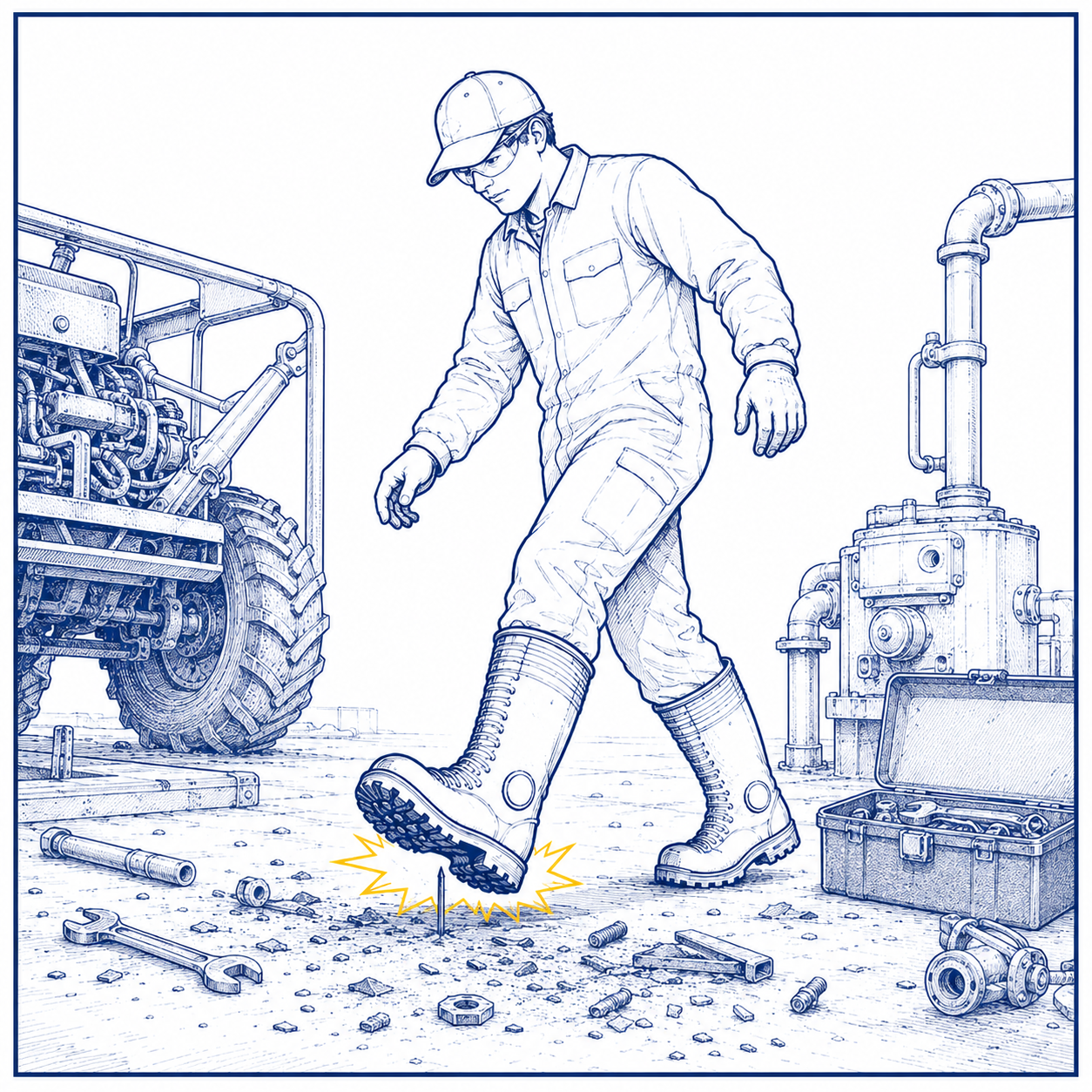 Tools and Machinery Hazards in Agricultural Work Maintenance