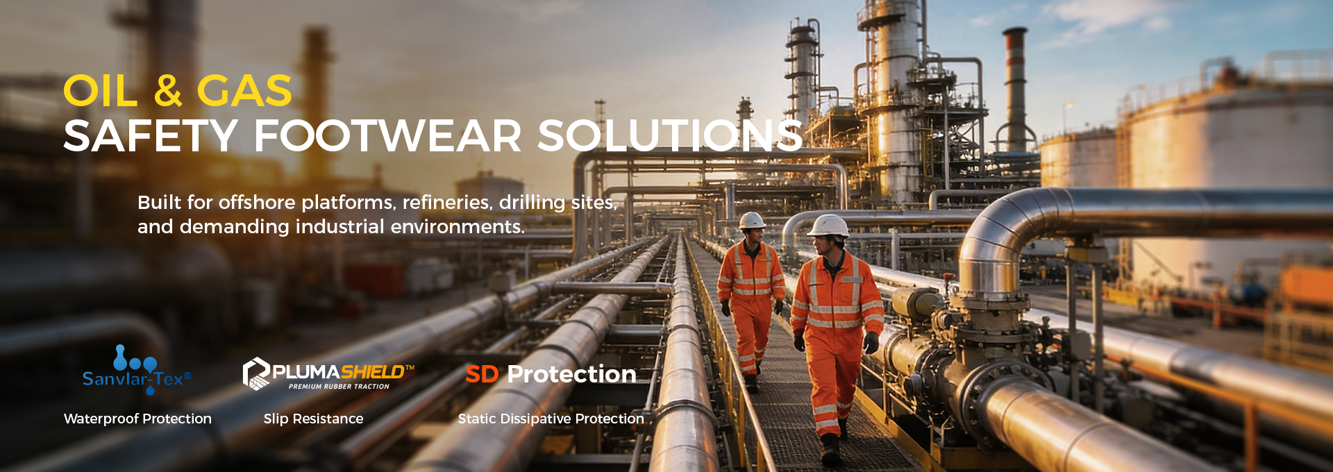 Oil and gas safety footwear solutions for drilling, refinery and offshore operations Oil & Gas Safety Footwear Solutions | Safetoe