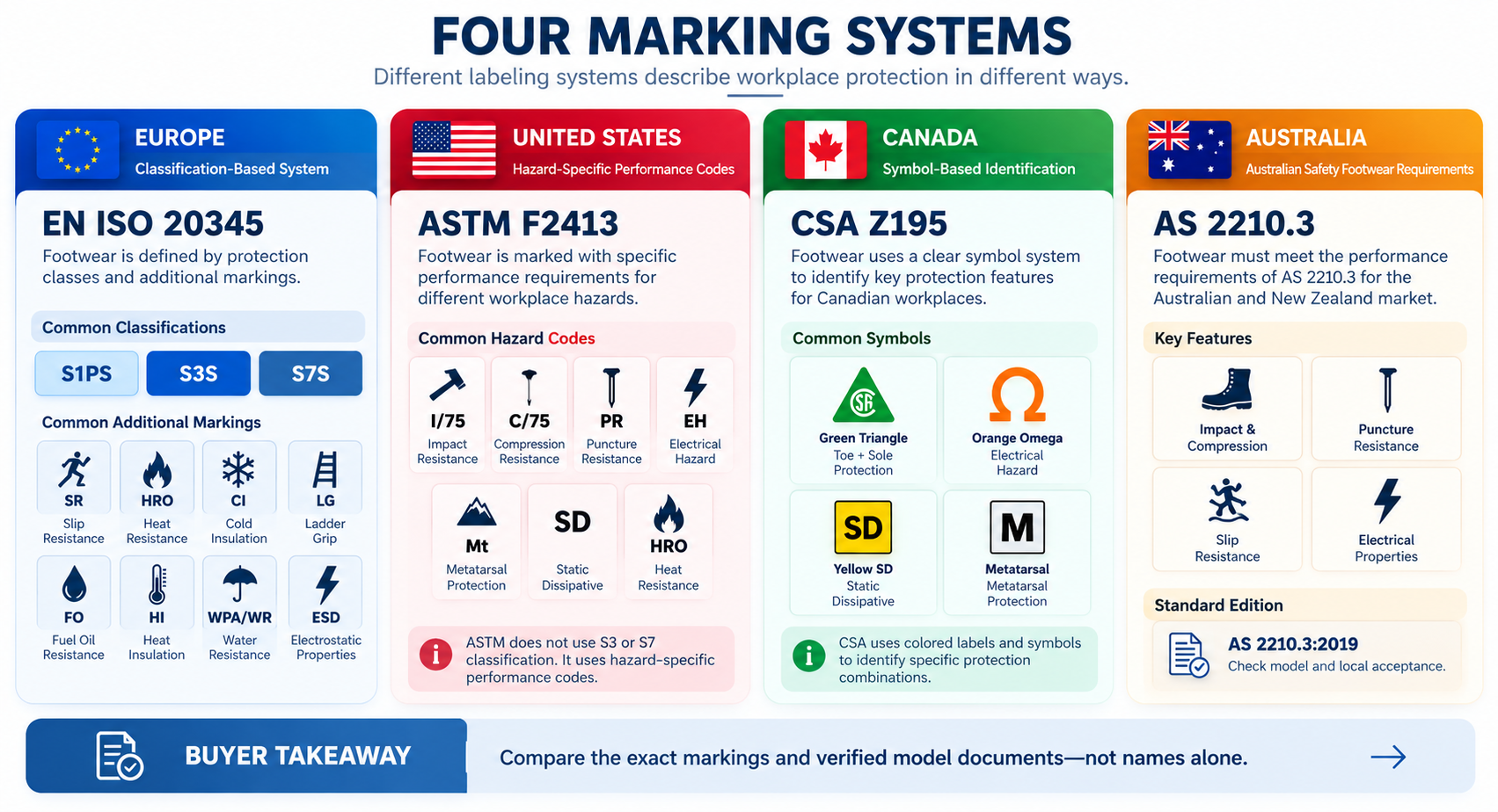 Comparison CE,CSA,ASTM, AS