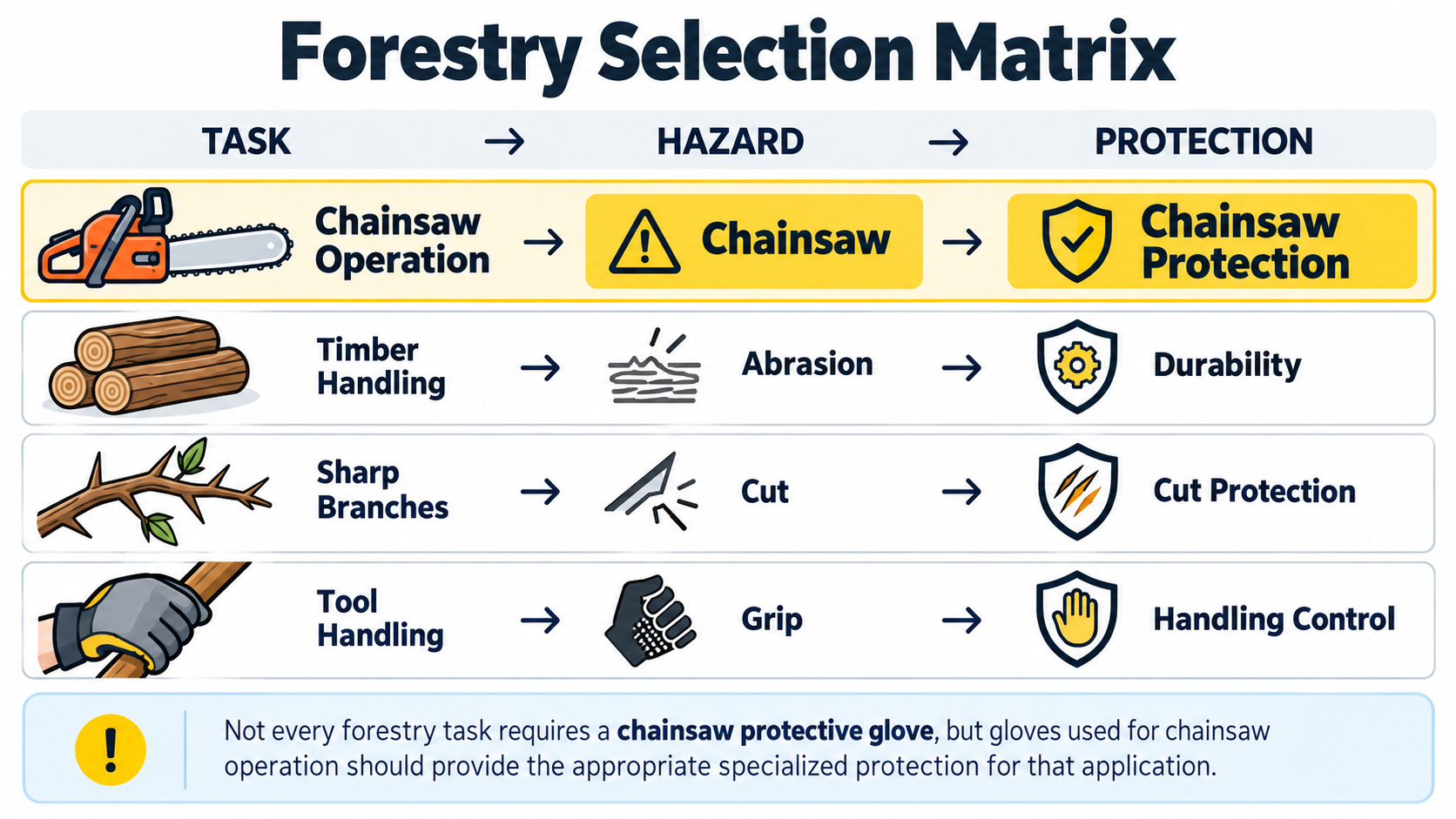 Forestry Selection Matrix Forestry Selection Matrix