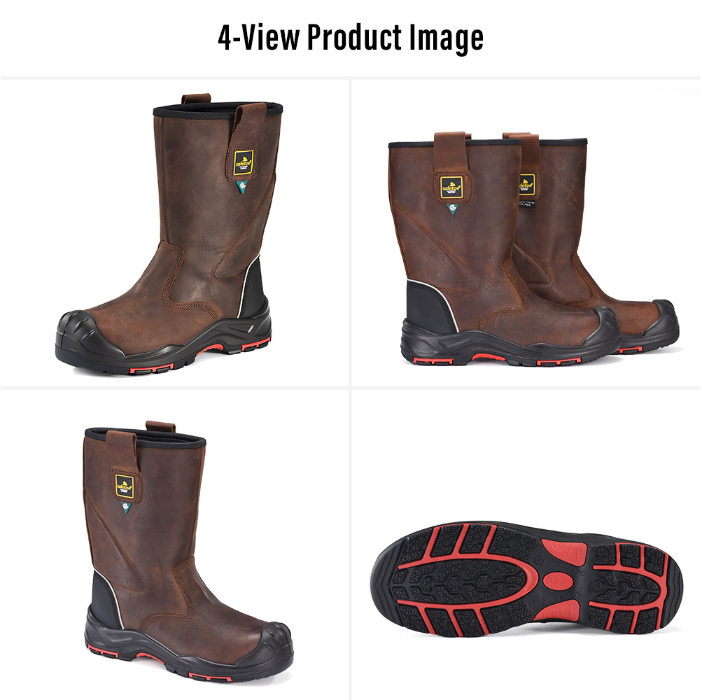 H-9437 CSA Rigger Safety Boots Multi-View H-9437 CSA Certified Composite Toe Pull-On Rigger Safety Boots Multi-View