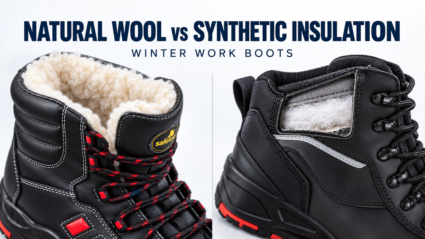 Natural Wool vs Synthetic Insulation for Winter Work Boots Natural wool and synthetic insulation compared for winter work boots