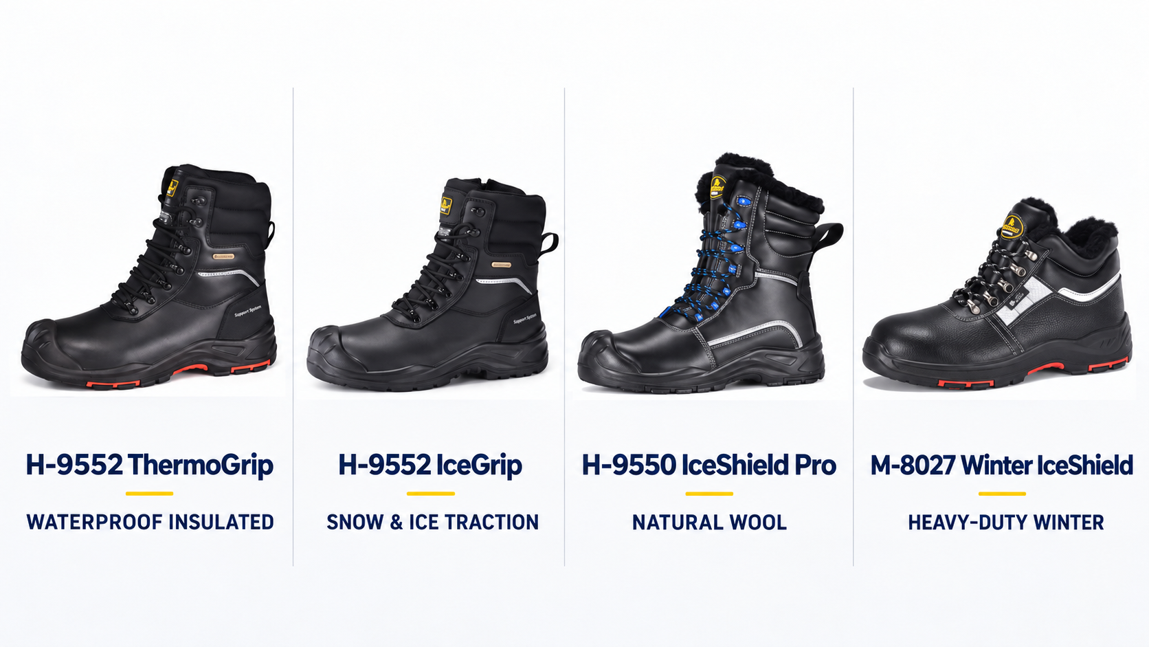 Winter Safety Boot Options for Cold-Weather Work. Safetoe winter safety boot options for insulation waterproofing snow and ice traction