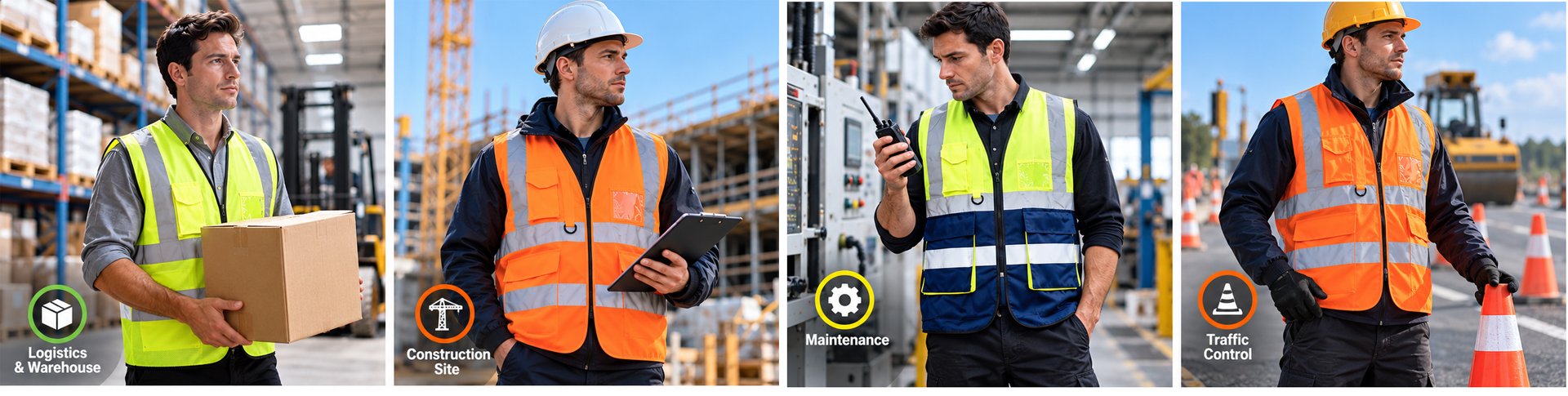 Safety Workwear for Industrial & Outdoor Work Safeyear safety workwear for construction logistics and industrial workplaces