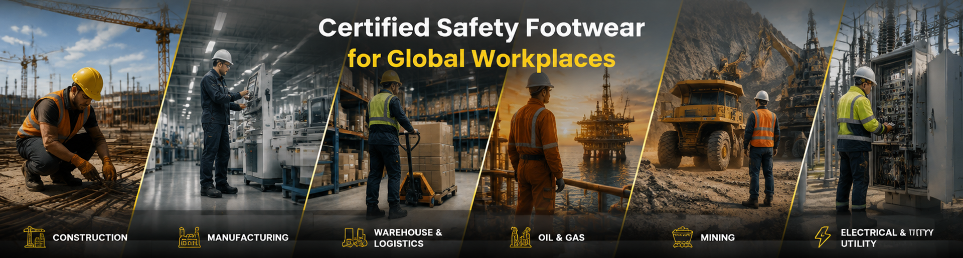 Safetoe Certified Safety Footwear Solutions for Construction and Industrial Applications Certified safety footwear for global workplaces including construction, manufacturing, warehouse, oil and gas, mining and electrical applications
