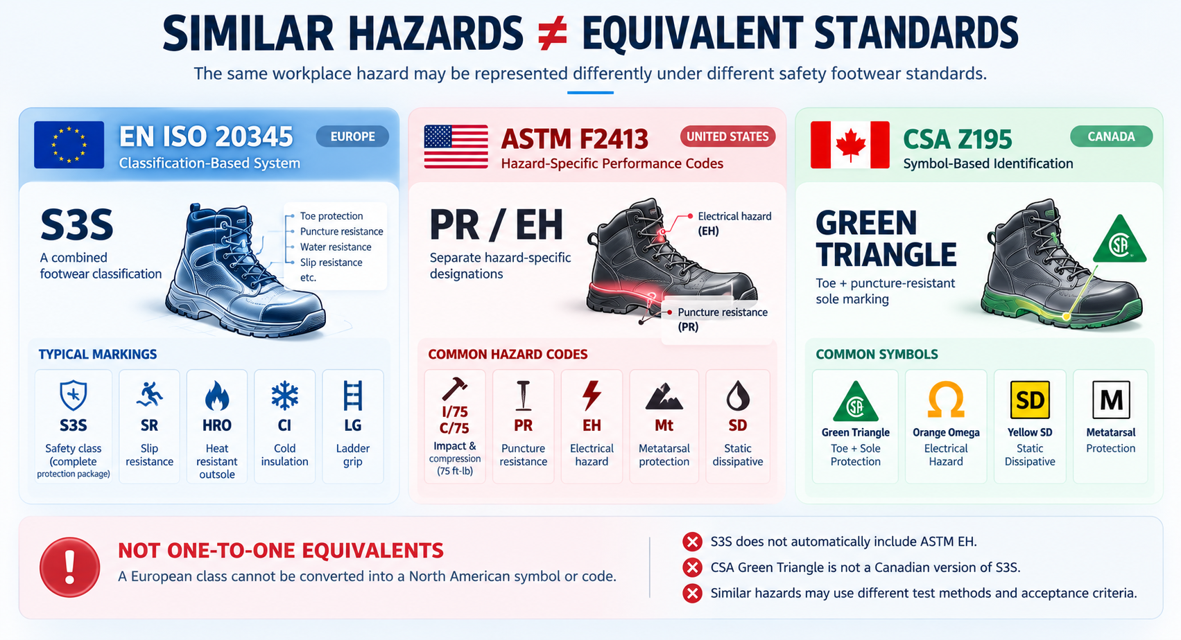 Comparison of Different National Safety Shoe Standards Comparison of Different National Safety Shoe Standards