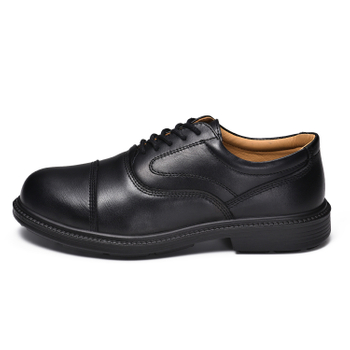 【未使用級】セオリー 37 黒 レザー 現行SPAZZOLATO DOUBLE S3 Leather Safety Shoes for Executive & Manager with Steel