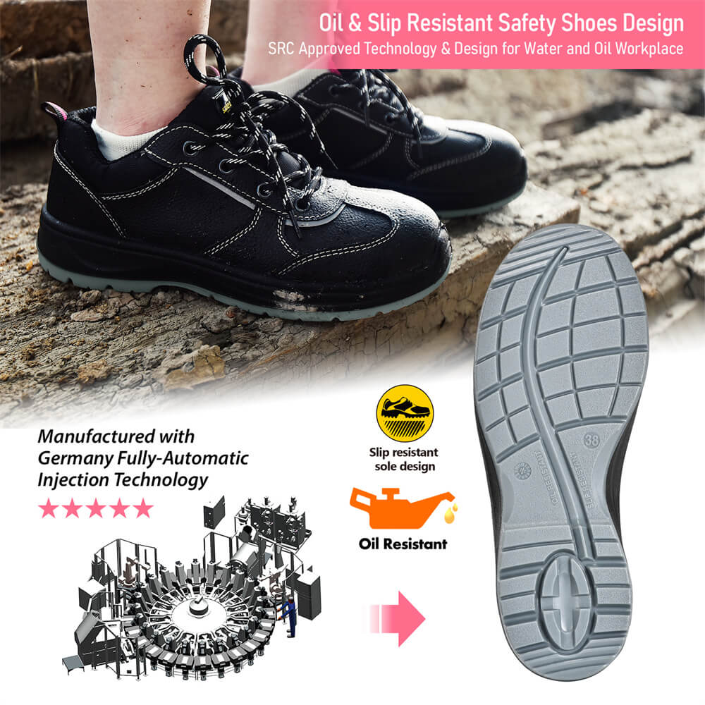 Womens Non Slip Steel Toe Work Safety Shoes & Sneakers for Lady L-7508W