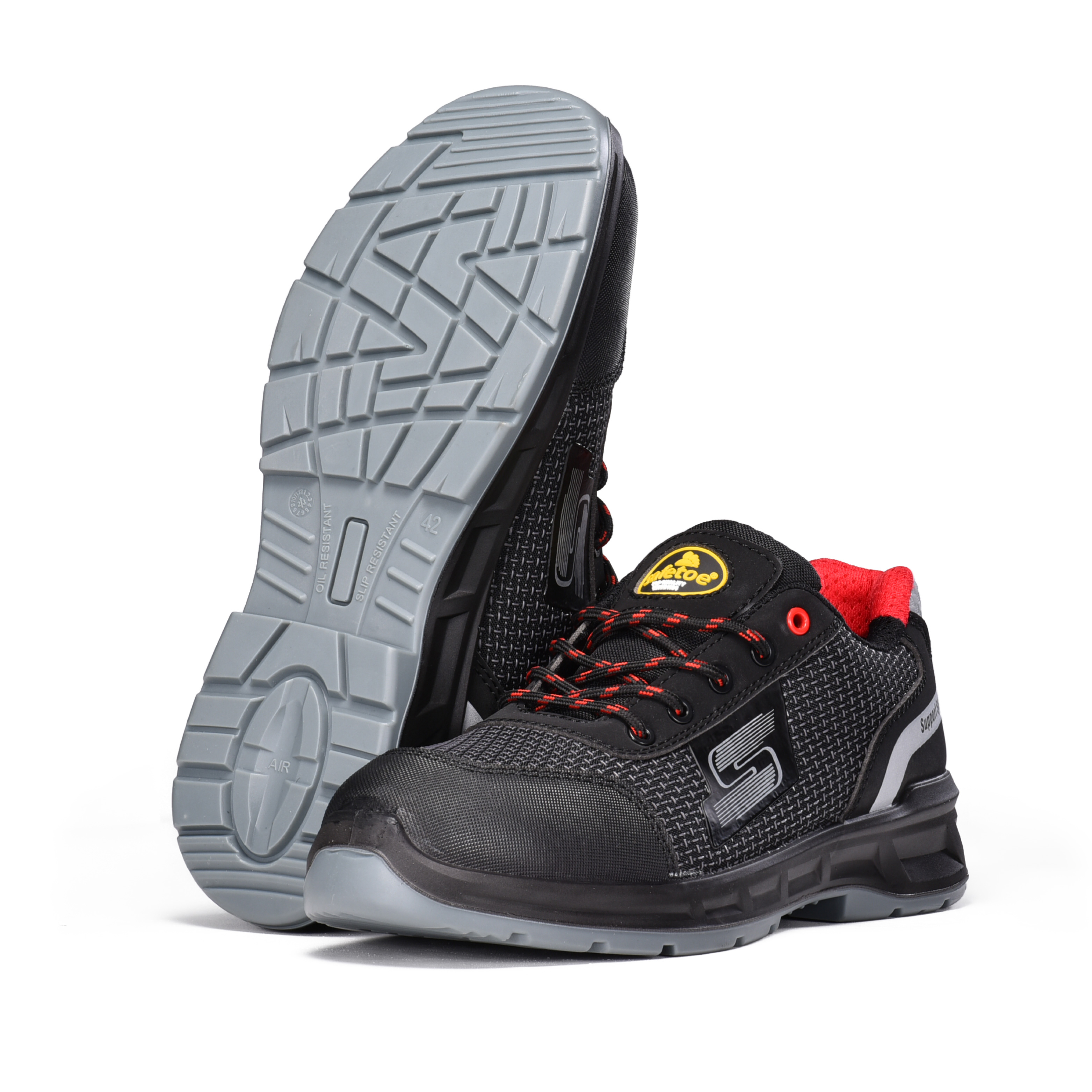 Light Weight PU-TEK S1P Safety Shoes with Composite Toe & Kevlar Plate L-7512