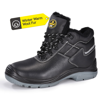 Fur Lined Insulated Cold Weather Work Boots for Winter Freezer Warehouse M-8550 Fur