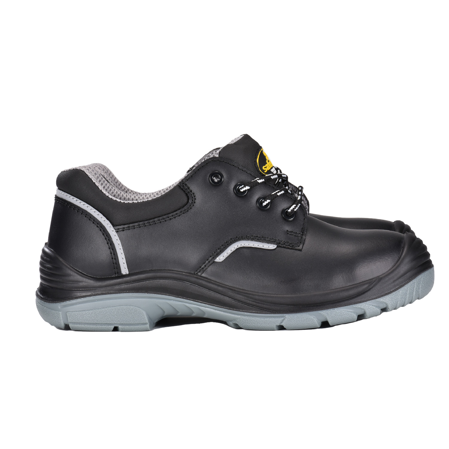 S3 Smooth Leather Worker Shoes with Steel Toe Cap & Steel Midsole Plate L-7163 Smooth