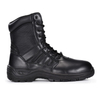 Army/Military Patrol Black Leather Combat Boots for Outdoor or Security H-9551