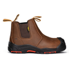 Mens Leather Safety Composite Chelsea Dealer Slip On Ankle Dealer Boots M-8025NBO