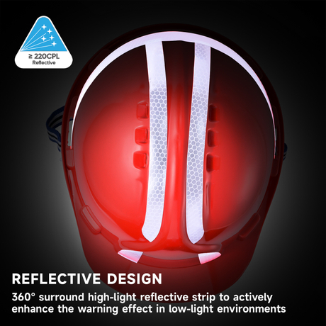 Red Safety Helmet for Construction W-036