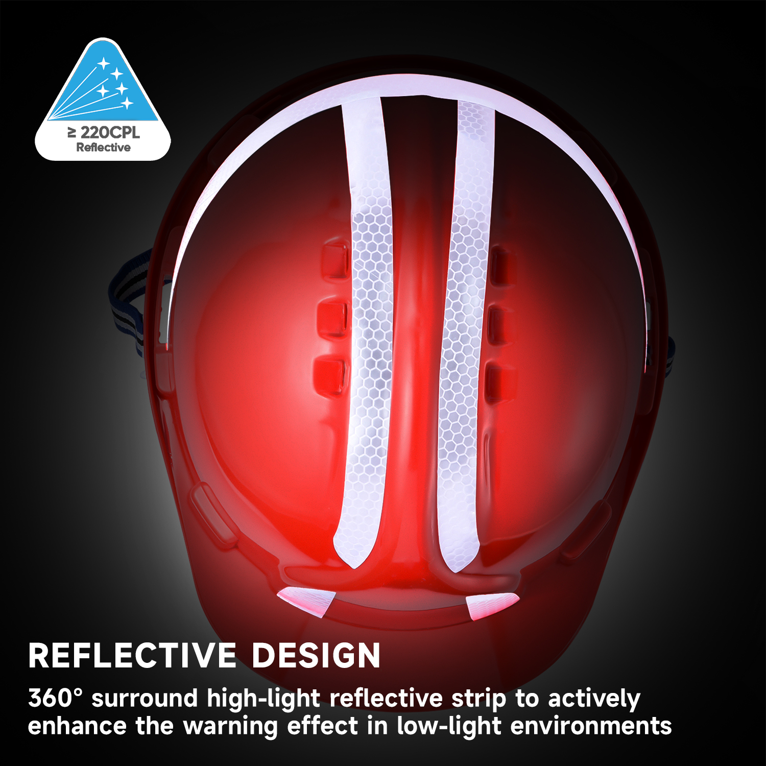 Red Safety Helmet for Construction W-036