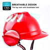 Red Construction Work Helmet W-002 