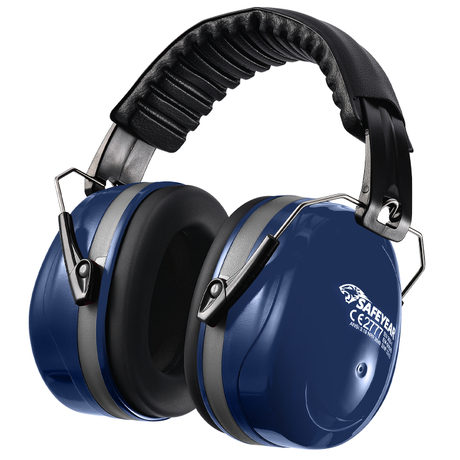 Foldable ABS Hearing Protective Ear Muffs EM-5002 Dark Blue