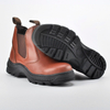 Heat Resistant Dealer Work Boots M-8025 Rubber Brown