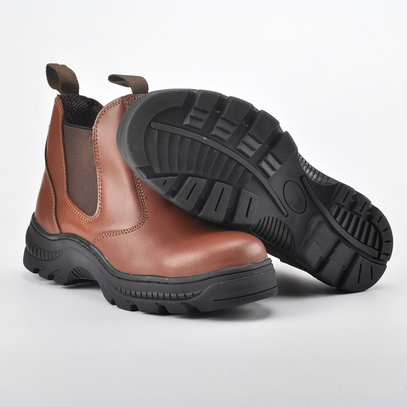 Heat Resistant Dealer Work Boots M-8025 Rubber Brown