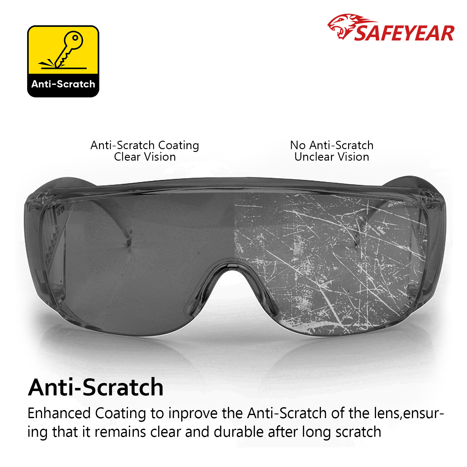 Polycabonate Safety Goggles SG035 Black