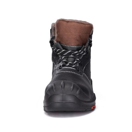 Warm Fur Lined Winter Work Boots with Steel Toe Cap M-8551