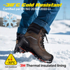Mens Warm Safety Boots Oil Resistant Work Boots Waterproof H-9552