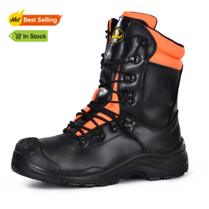 Chainsaw safety boots for forestry workers