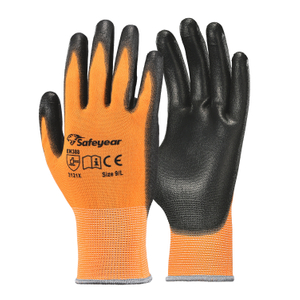 PU Coated Heavy Duty Work Gloves PN8003 Orange