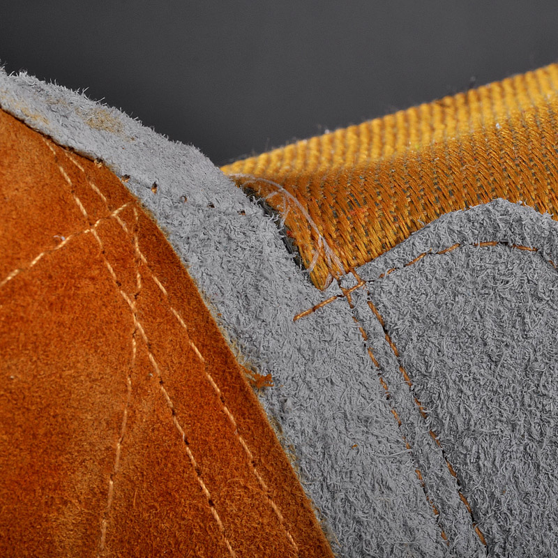 Working Leather Gloves Reinforced Leather Gloves Leather Impact Gloves Cut 5 FL-1015 Yellow